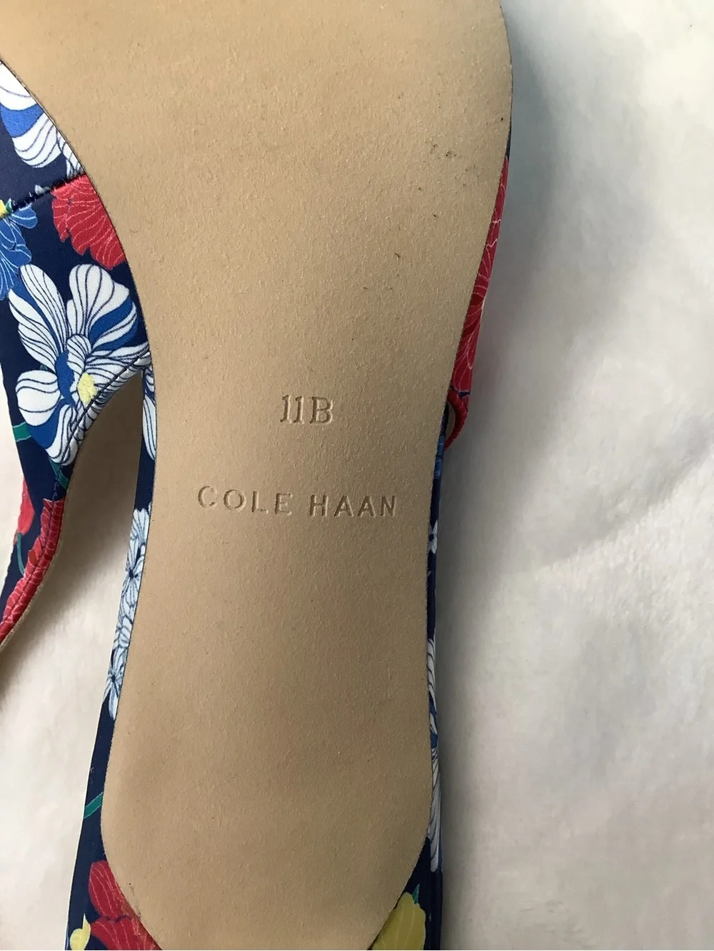 Cole Haan Sz 11B Vesta Floral Slingback Heels, Pumps ~ New Without Box